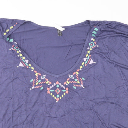 Womens UK Size XL O'Neill Purple Basic Blouse