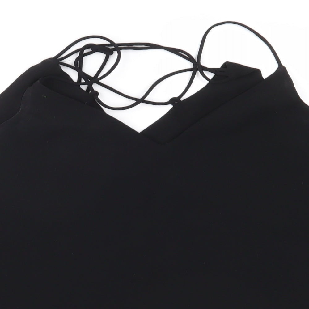 Womens UK Size 6 New Look Black Camisole Blouse