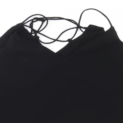 Womens UK Size 6 New Look Black Camisole Blouse