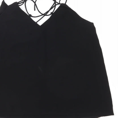 Womens UK Size 6 New Look Black Camisole Blouse