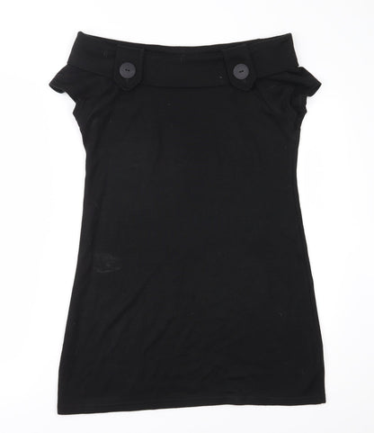 Miso Womens Black  Jersey Shift  Size M