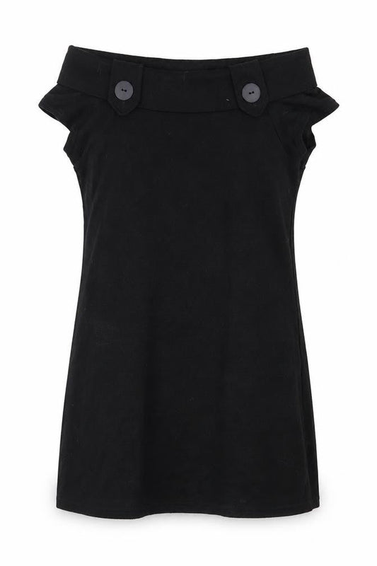 Miso Womens Black  Jersey Shift  Size M