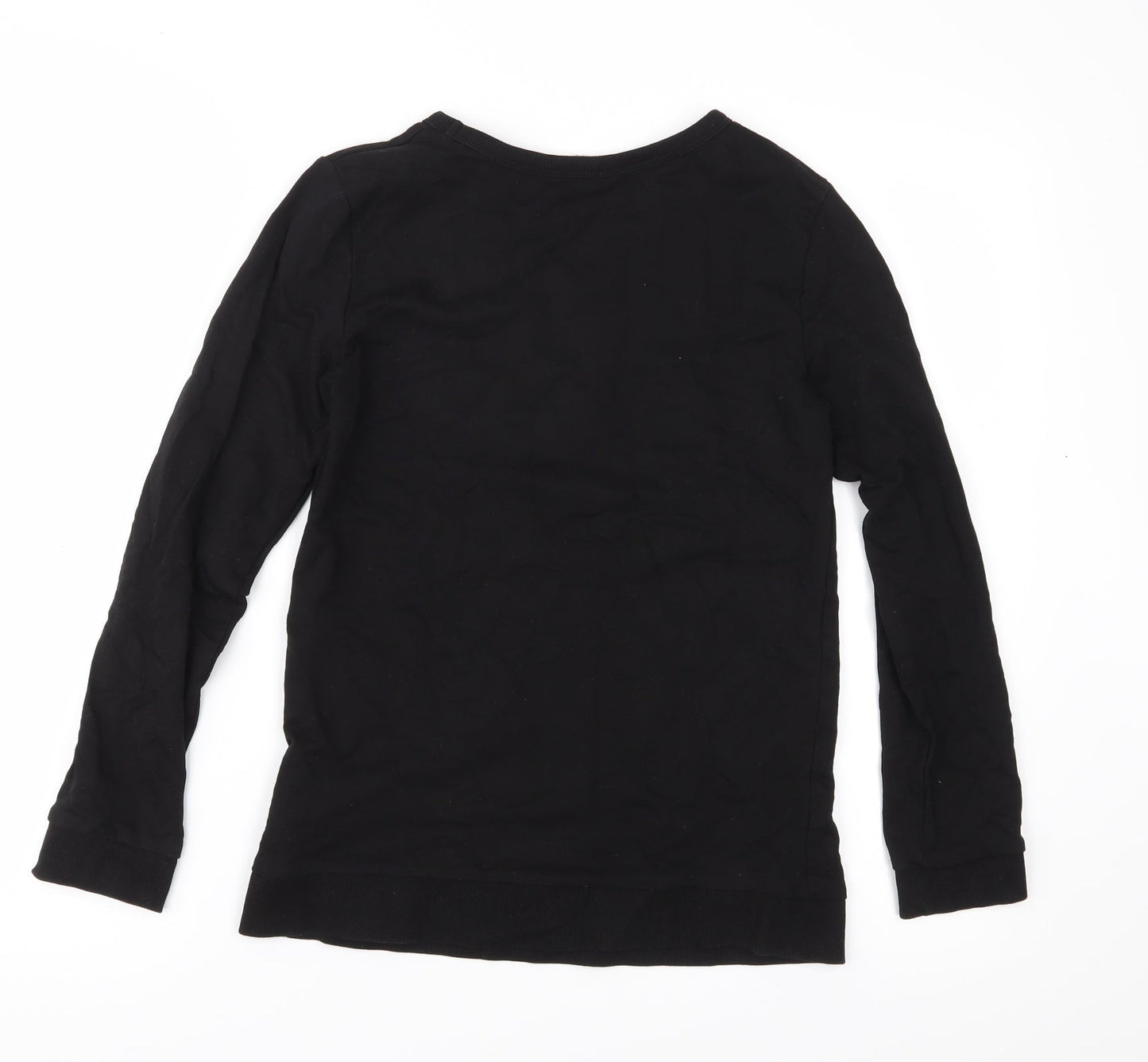 H&M Girls Black   Pullover Sweatshirt Size 11-12 Years