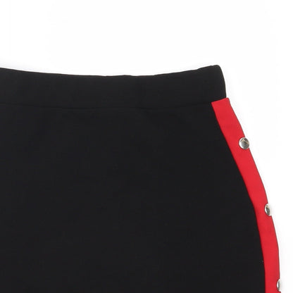 Prague Womens Black  Jersey Straight & Pencil Skirt Size 8