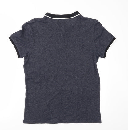 TU Mens Blue    Polo Size S