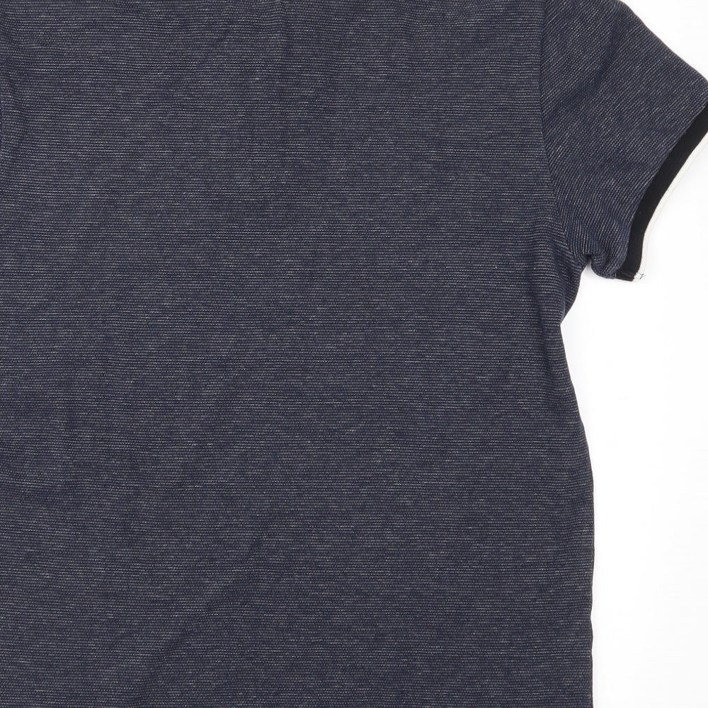 TU Mens Blue    Polo Size S