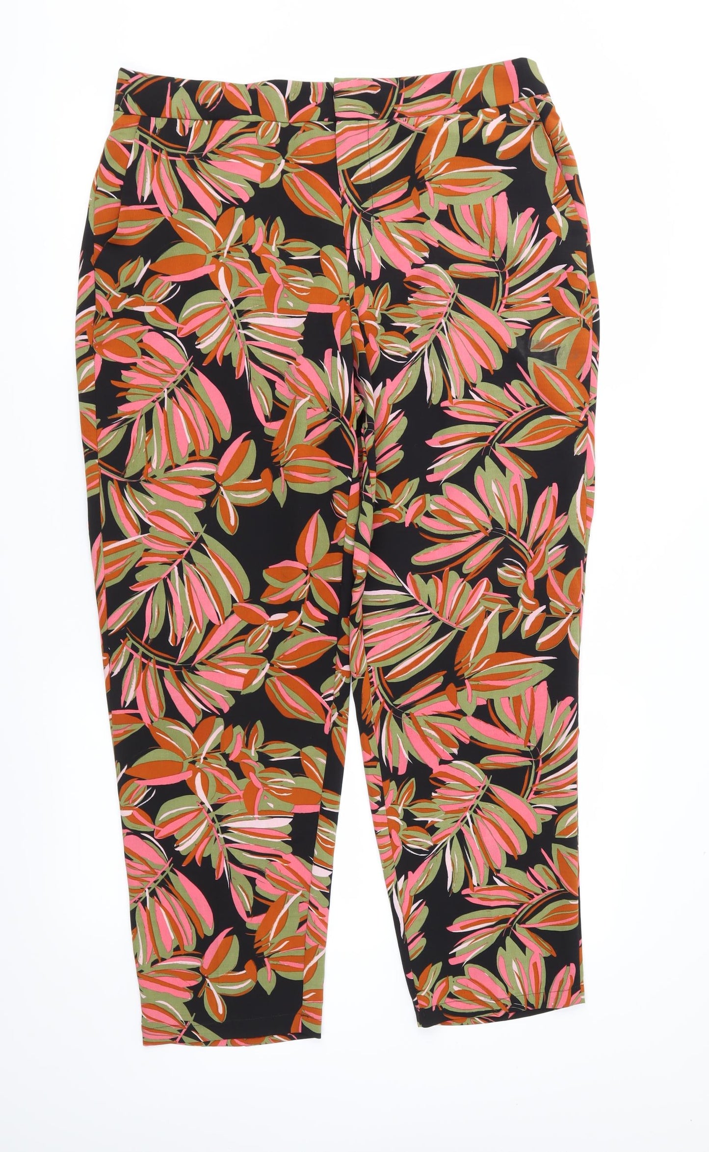 Womens UK Size 14 Papaya Regular Fit  Pink Trousers