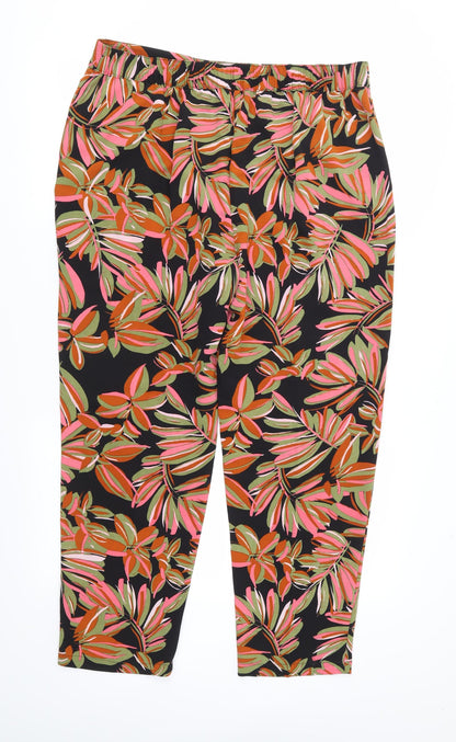 Womens UK Size 14 Papaya Regular Fit  Pink Trousers