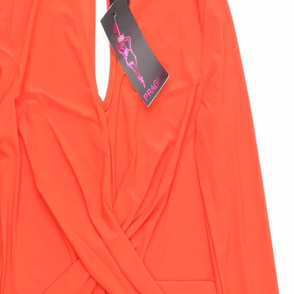 Prague Womens Orange   Sheath  Size 10