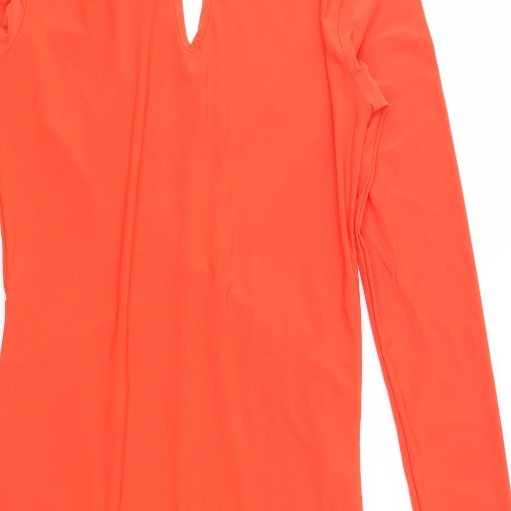 Prague Womens Orange   Sheath  Size 10