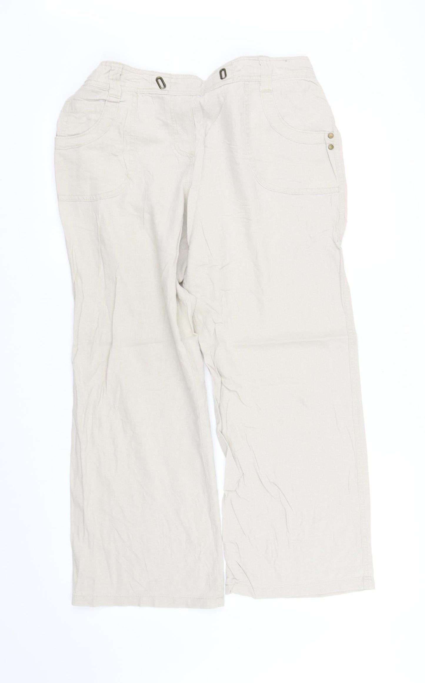 accuni  Womens Beige   Trousers  Size 14 L30 in