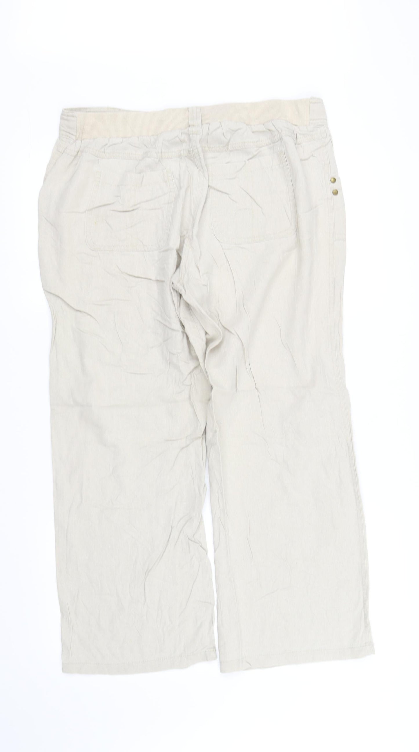 accuni  Womens Beige   Trousers  Size 14 L30 in