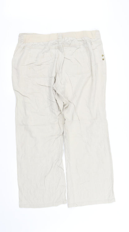 accuni  Womens Beige   Trousers  Size 14 L30 in