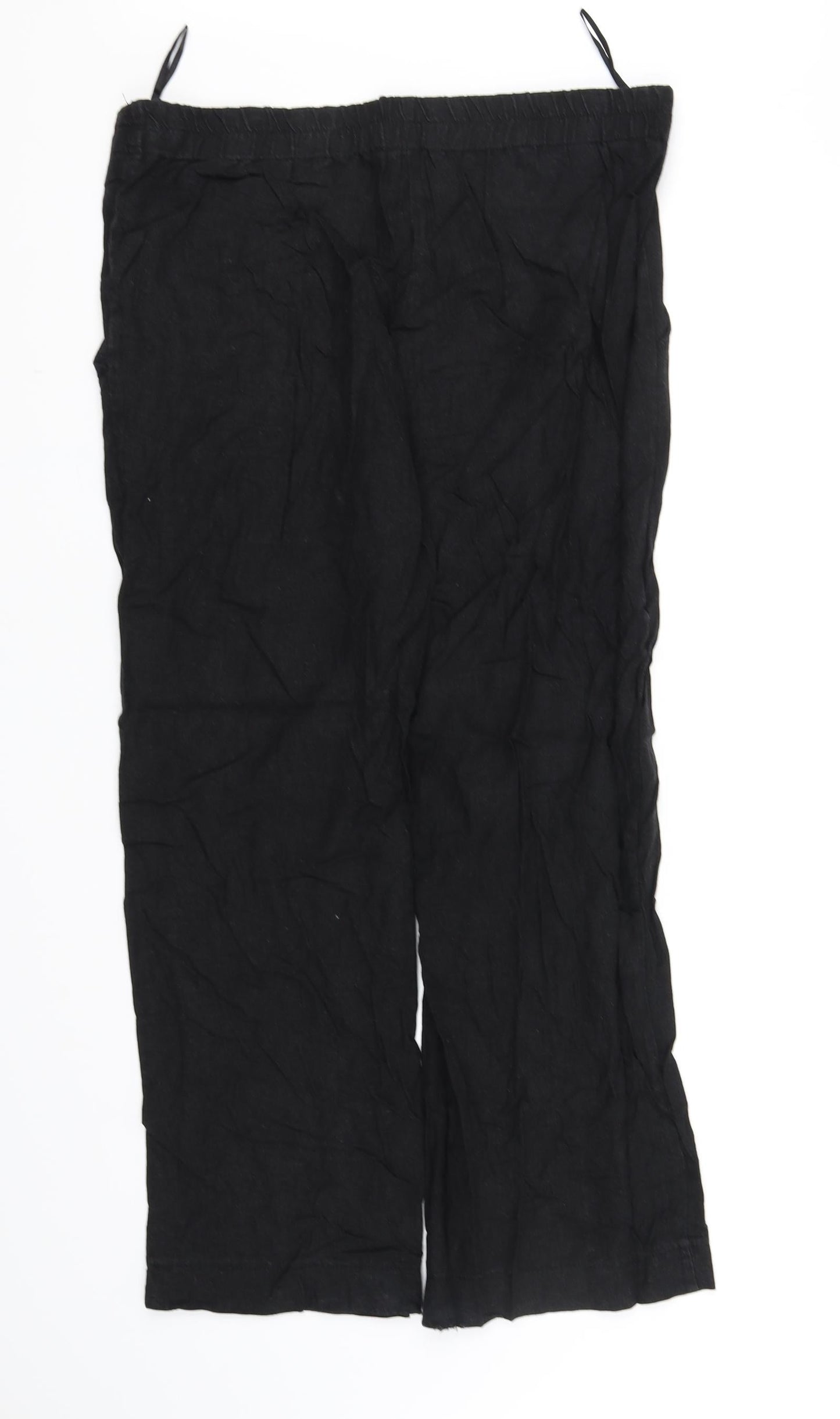 Womens UK Size 12 pre worn Regular Fit  Black Trousers