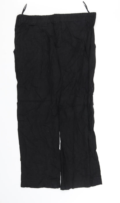 Womens UK Size 12 pre worn Regular Fit  Black Trousers
