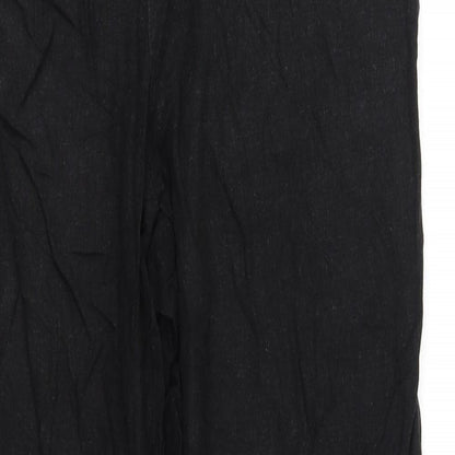 Womens UK Size 12 pre worn Regular Fit  Black Trousers