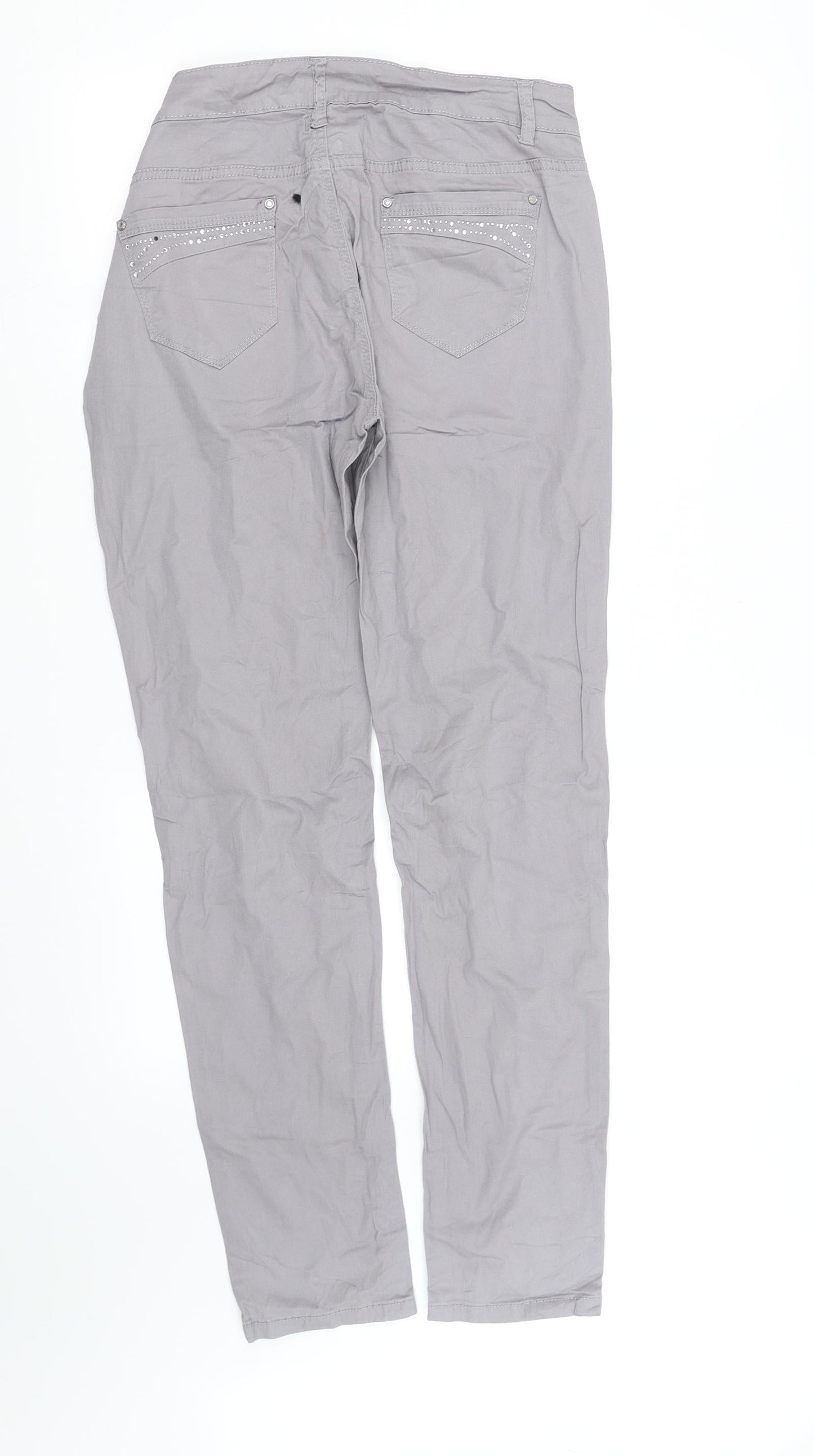 Womens UK Size 14 pre worn Regular Fit  Grey Trousers