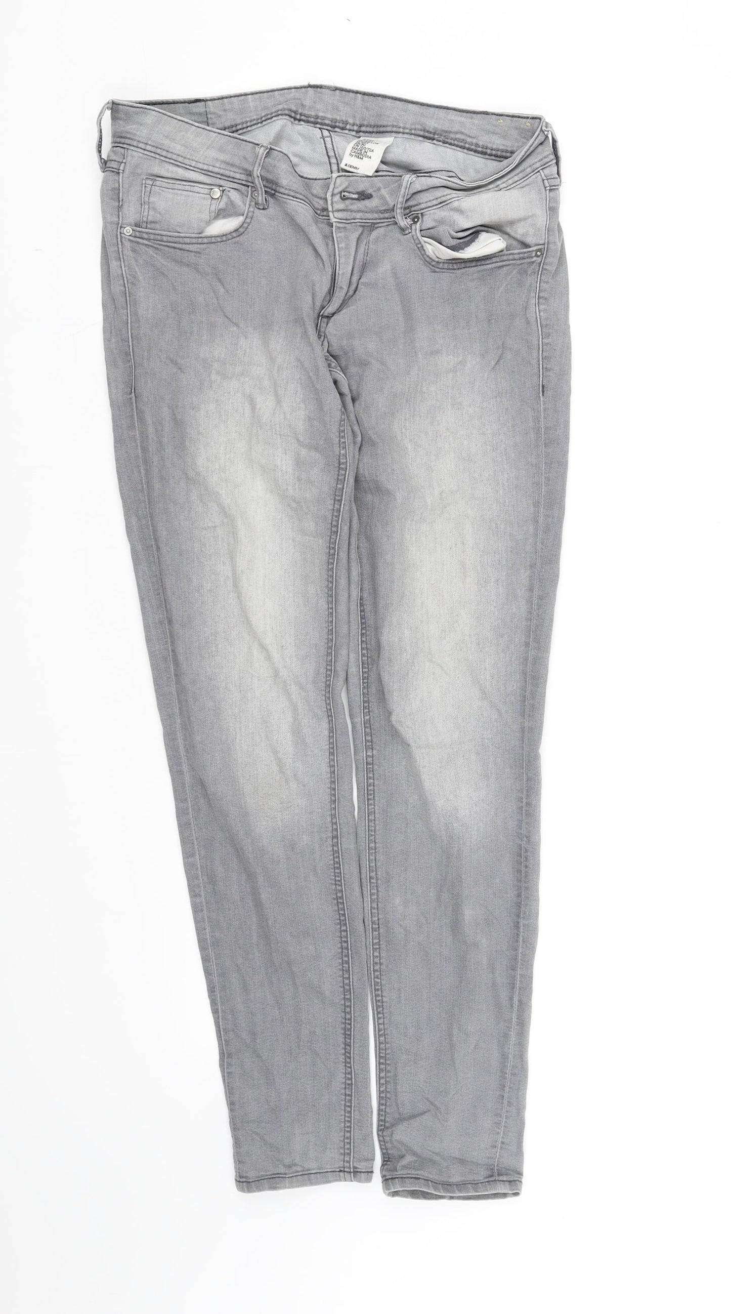 Womens UK Size 12 pre worn Regular Fit  Grey Trousers