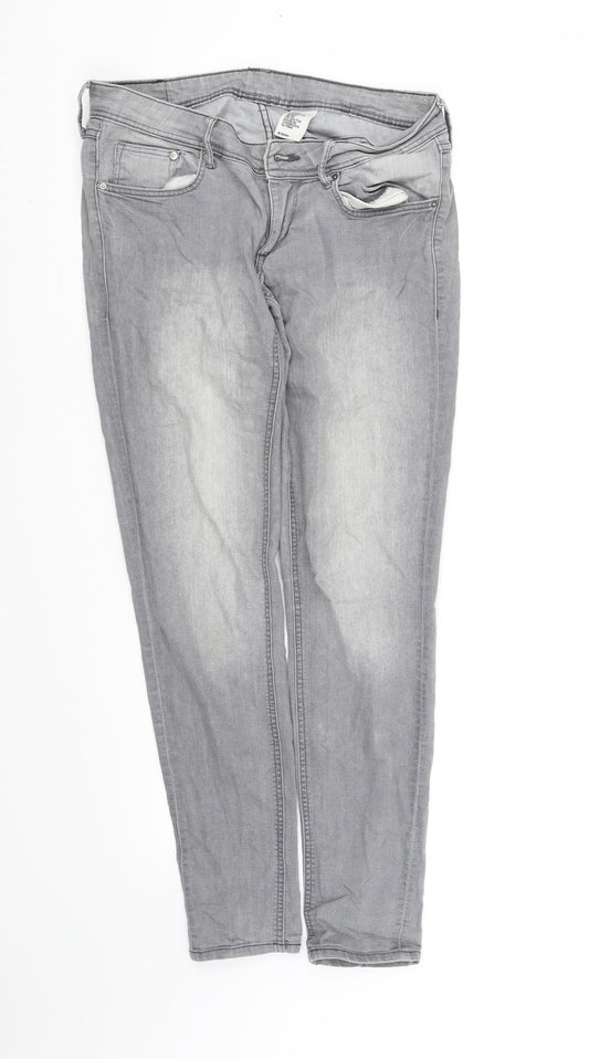 Womens UK Size 12 pre worn Regular Fit  Grey Trousers