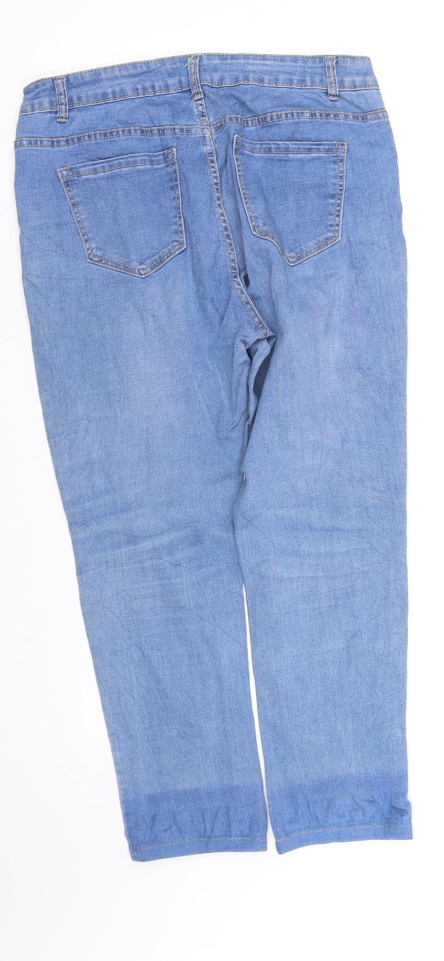 by shaka  Womens Blue   Trousers  Size 14 L28 in
