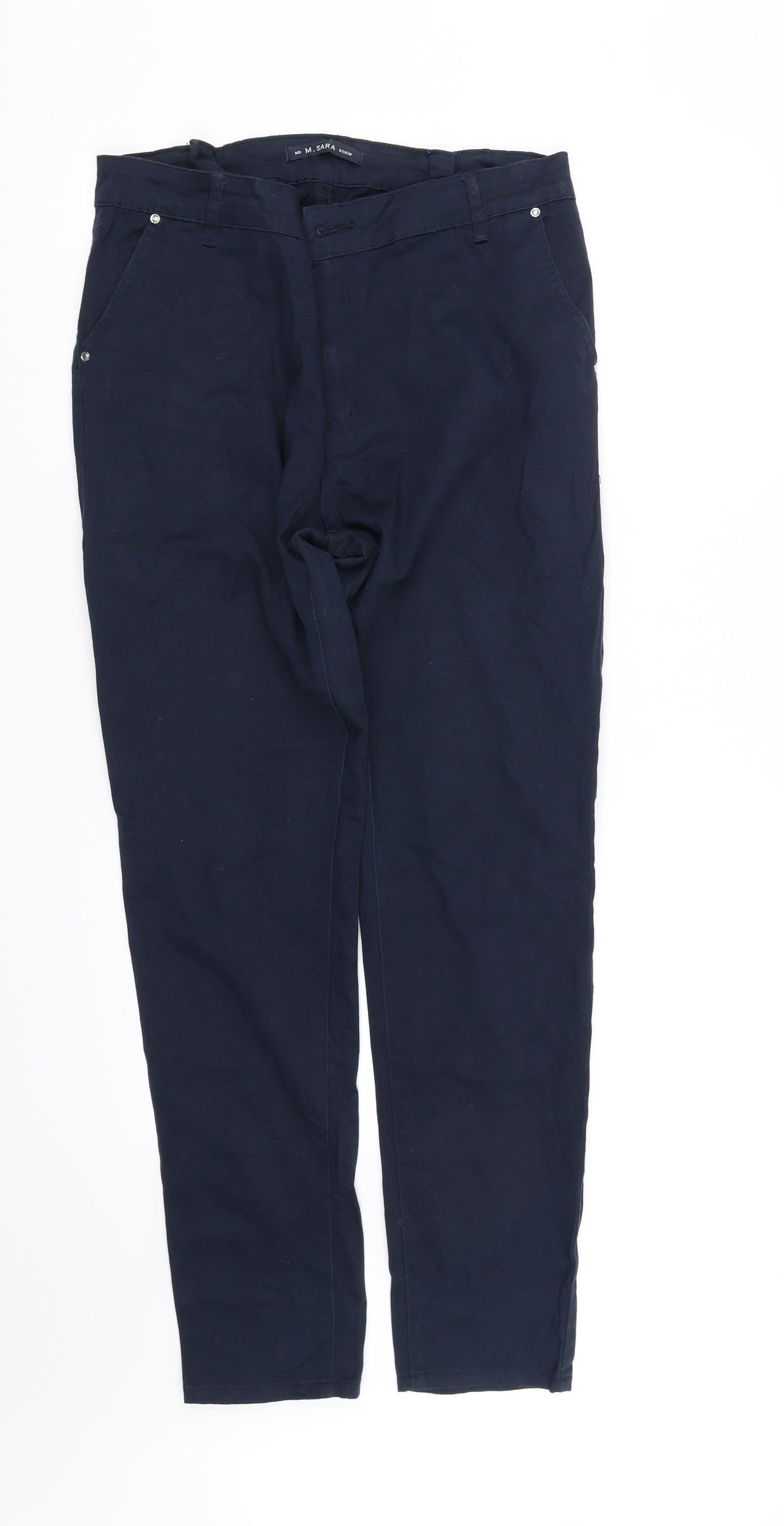 Womens UK Size M pre worn Regular Fit  Black Trousers