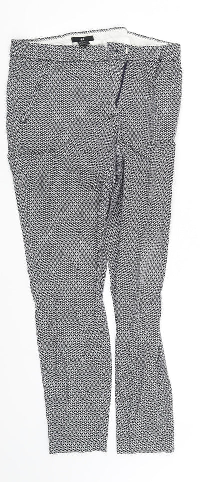 Womens UK Size 12 pre worn Regular Fit  White Trousers
