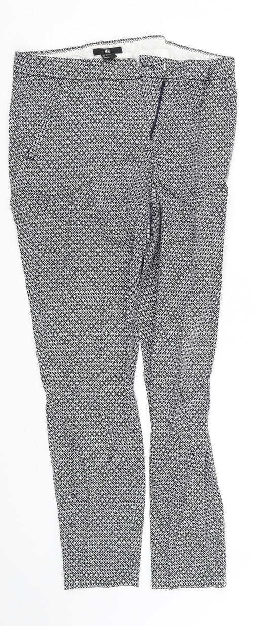 Womens UK Size 12 pre worn Regular Fit  White Trousers