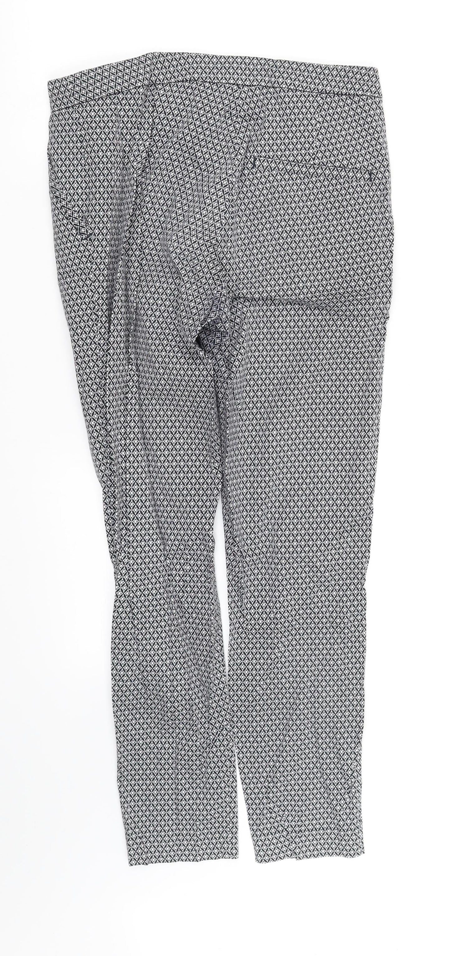 Womens UK Size 12 pre worn Regular Fit  White Trousers