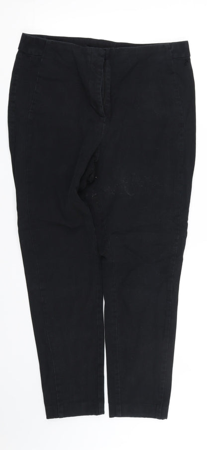 Womens UK Size 12 pre worn Regular Fit Sweatpants Black Trousers