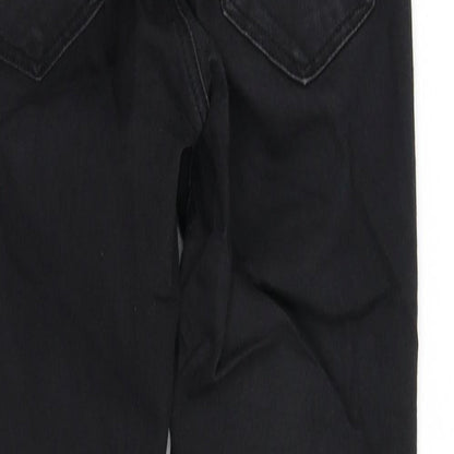 Womens UK Size 6 pre worn Regular Fit Straight Black Jeans