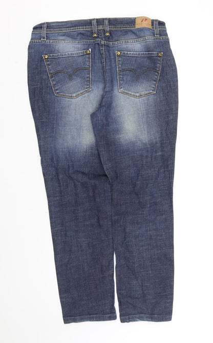 Womens UK Size M pre worn Regular Fit  Blue Trousers