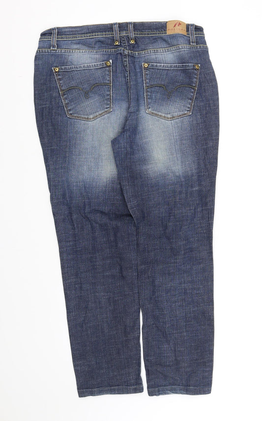 Womens UK Size M pre worn Regular Fit  Blue Trousers