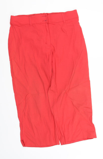 h&b Womens Red   Trousers  Size 12 L25 in