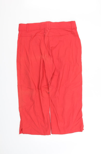 h&b Womens Red   Trousers  Size 12 L25 in