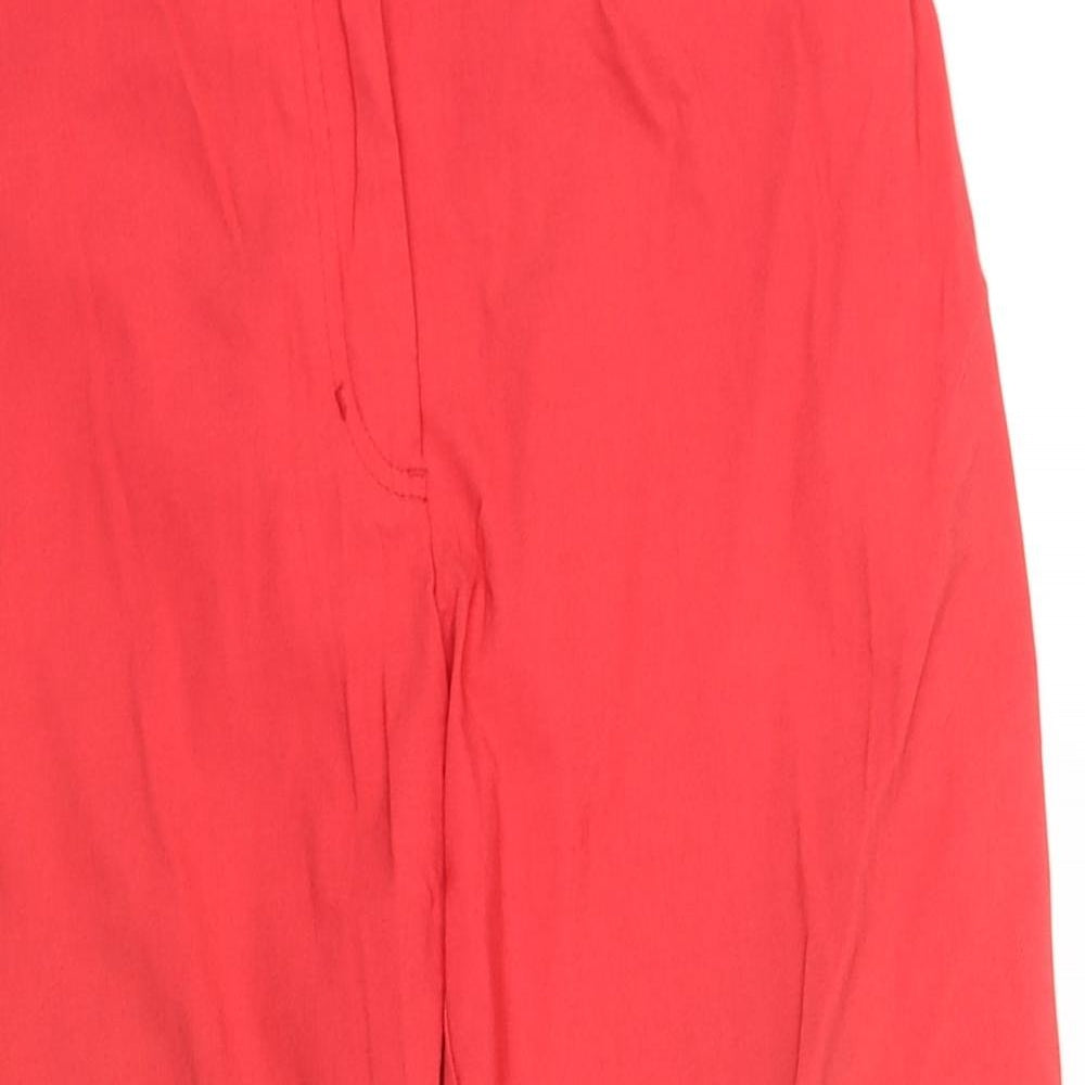 h&b Womens Red   Trousers  Size 12 L25 in