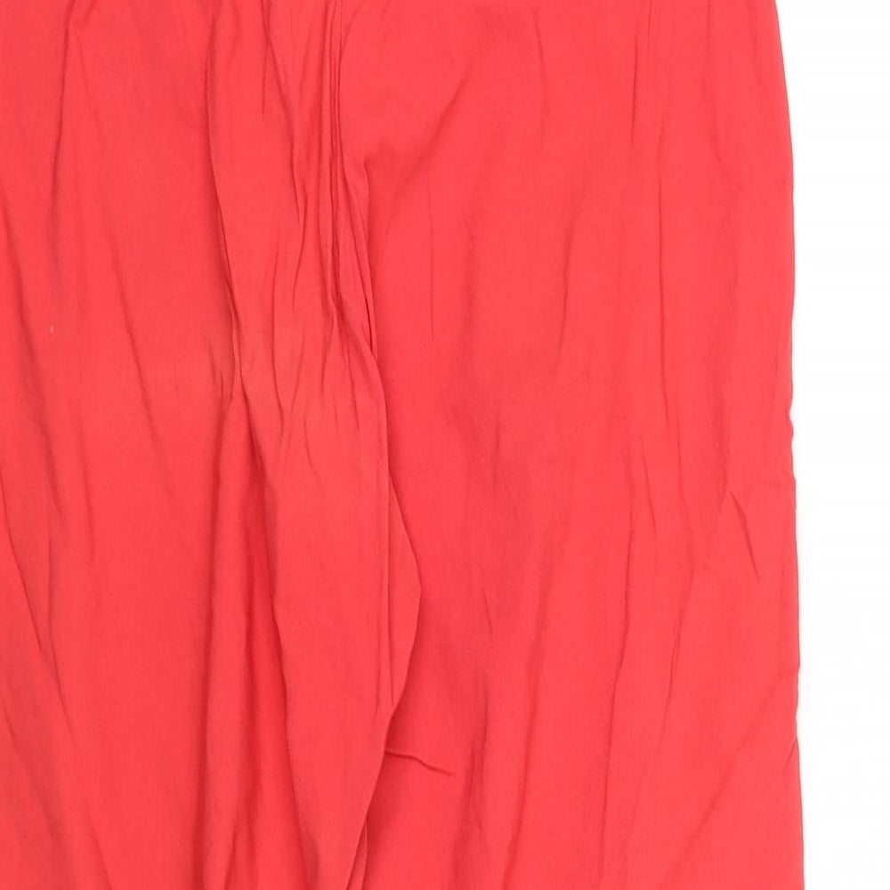 h&b Womens Red   Trousers  Size 12 L25 in