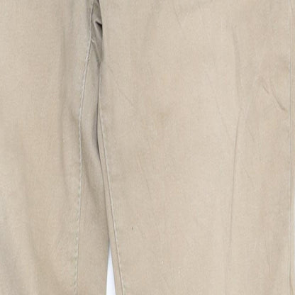 pr worn Womens Beige   Trousers  Size 8 L32 in