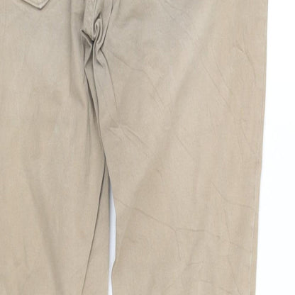 pr worn Womens Beige   Trousers  Size 8 L32 in