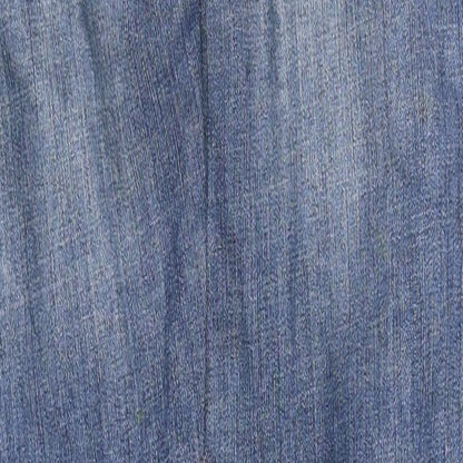 Womens UK Size S Terranova Regular Fit Straight Blue Jeans