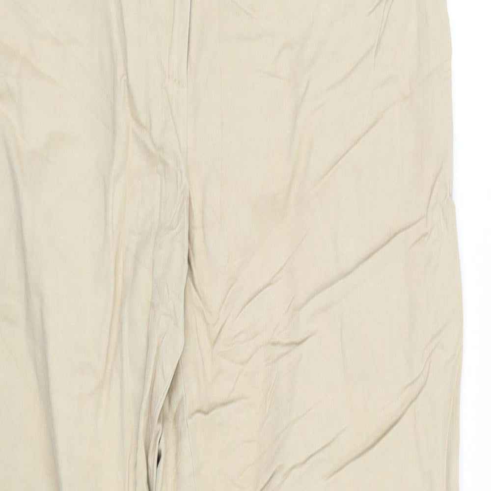 Womens UK Size 8 pre worn Regular Fit Straight Beige Jeans