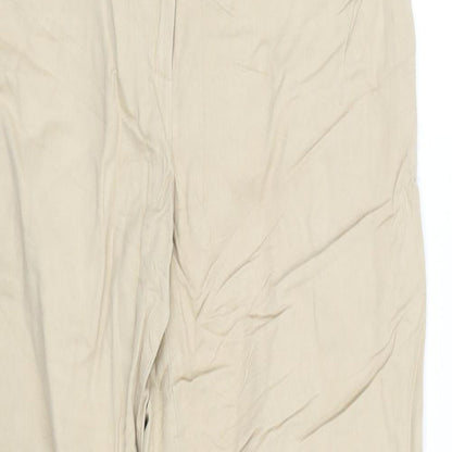 Womens UK Size 8 pre worn Regular Fit Straight Beige Jeans
