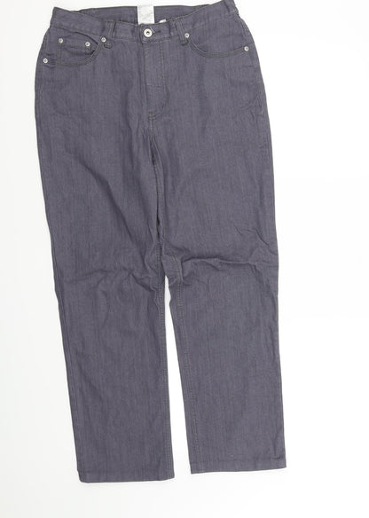 Womens UK Size 12 pre worn Regular Fit  Blue Trousers