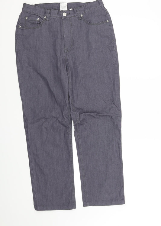 Womens UK Size 12 pre worn Regular Fit  Blue Trousers