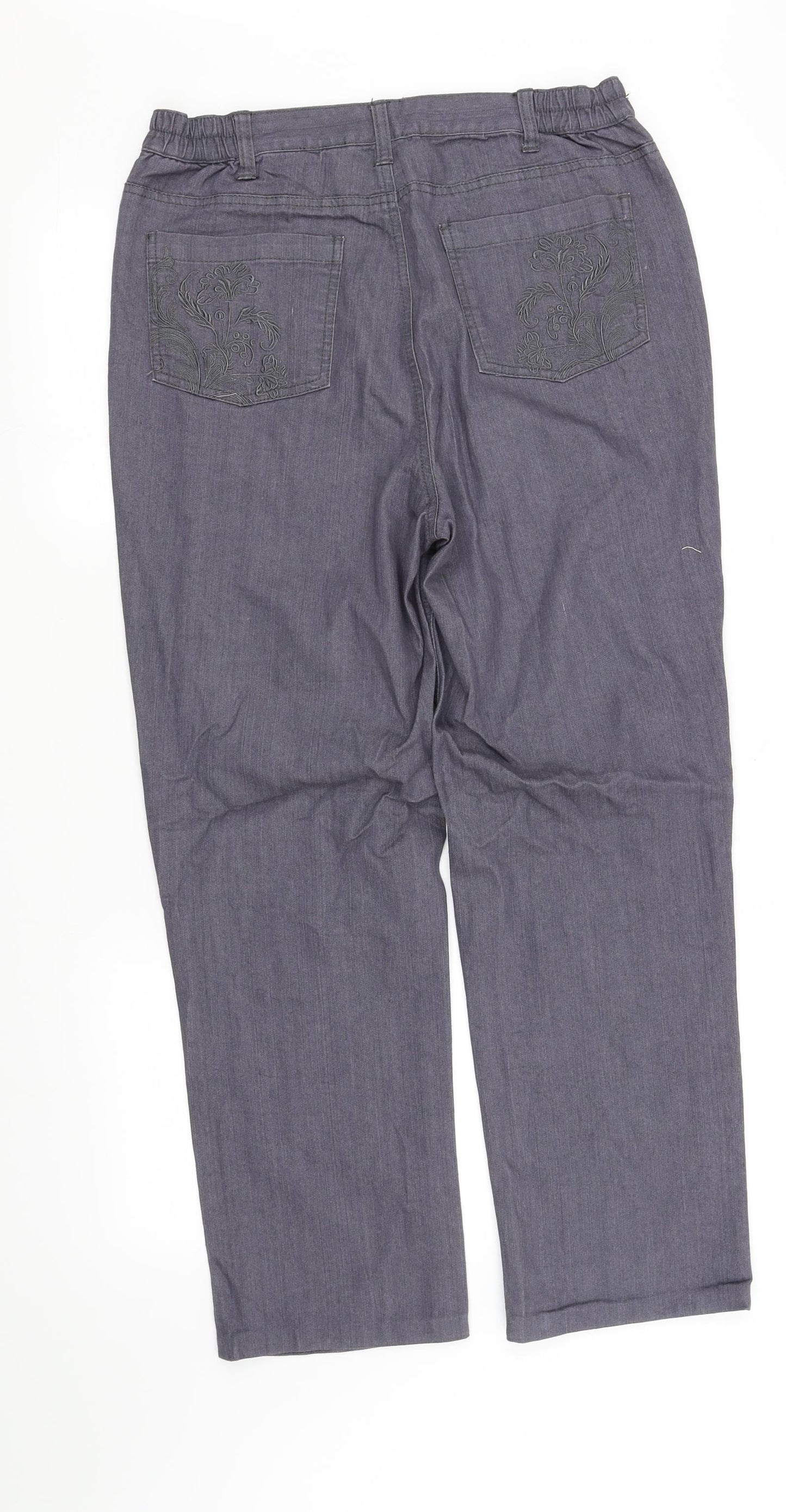 Womens UK Size 12 pre worn Regular Fit  Blue Trousers