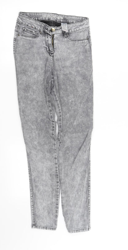 NEXT Womens Grey   Straight Jeans Size 6 L29 in