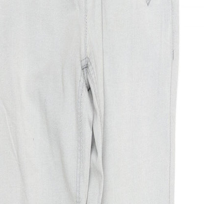 Womens UK Size 12 pre worn Regular Fit Straight Grey Jeans