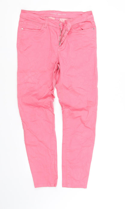 ORSAY Womens Pink   Straight Jeans Size 12 L29 in