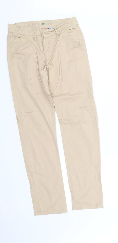 Womens UK Size 8 pre worn Regular Fit  Beige Trousers