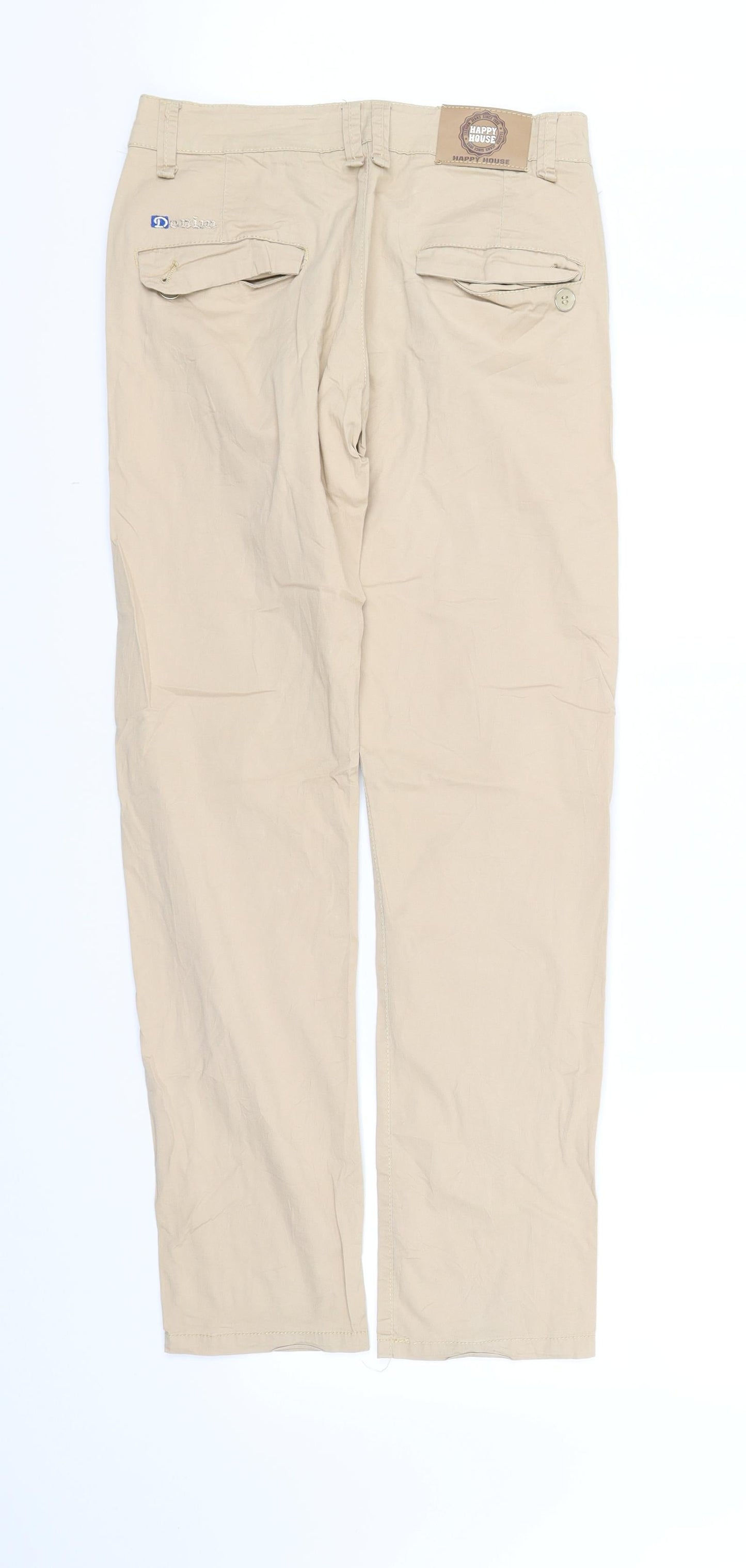 Womens UK Size 8 pre worn Regular Fit  Beige Trousers