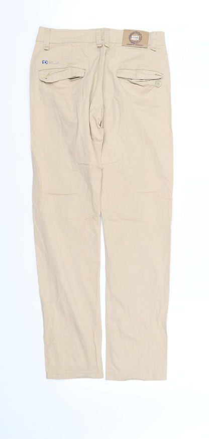 Womens UK Size 8 pre worn Regular Fit  Beige Trousers